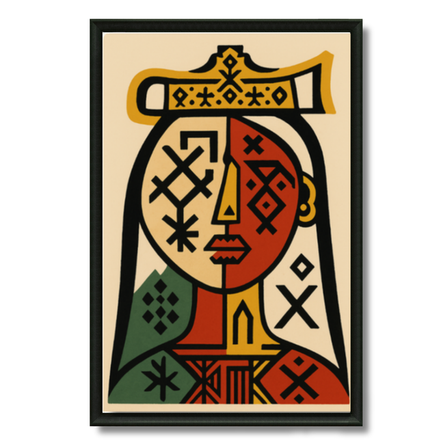 Tableau marocain – Amazigh Portrait Illustration