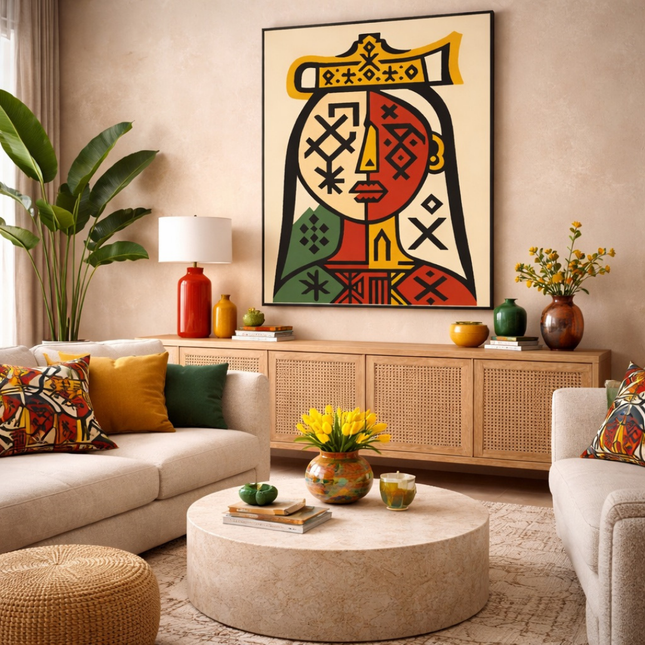 Tableau marocain – Amazigh Portrait Illustration