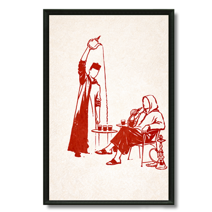 Tableau marocain – Illustration Café Marocain