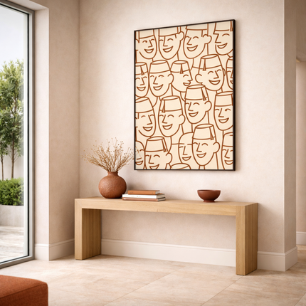 Tableau marocain – Tarbouch Illustration