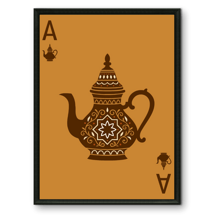 Tableau carte marocaine – As du Thé Marron - Kolors France