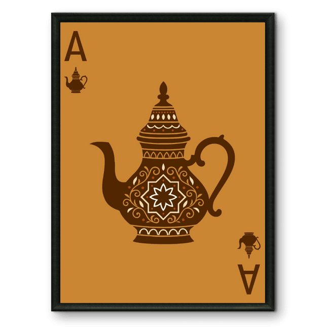 Tableau carte marocaine – As du Thé Marron - Kolors France