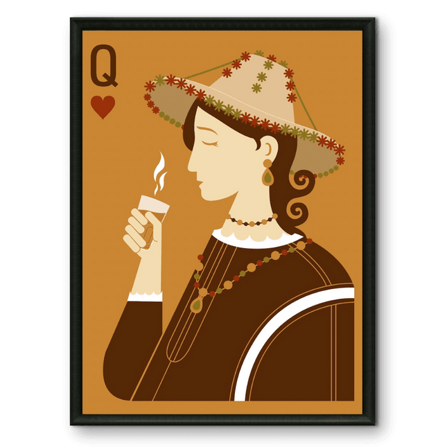 Tableau carte marocaine – Queen du Nord Marron - Kolors France