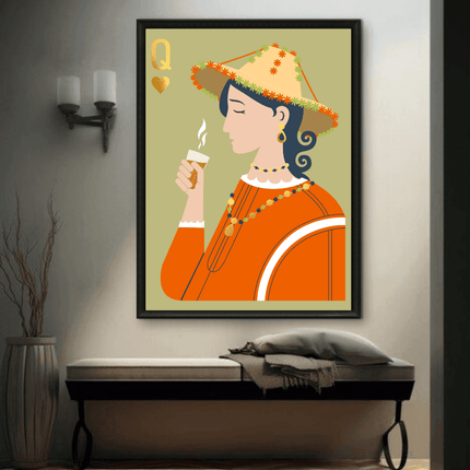 Tableau carte marocaine – Queen du Nord Verte - Kolors France