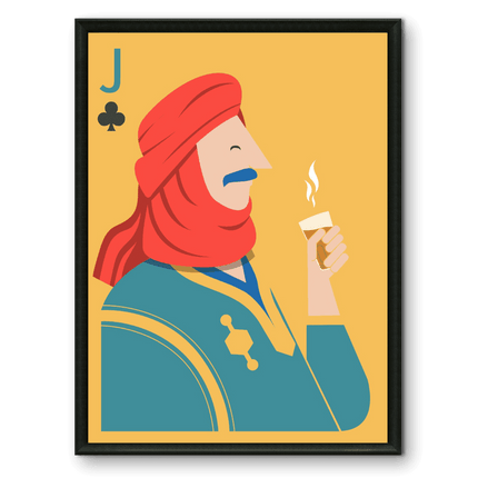 Tableau carte marocaine – Valet Sahraoui Jaune - Kolors France