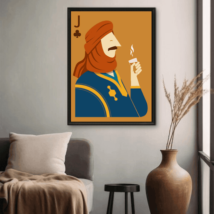 Tableau carte marocaine – Valet Sahraoui Marron - Kolors France