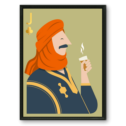 Tableau carte marocaine – Valet Sahraoui Vert - Kolors France