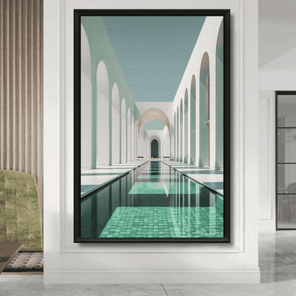 Tableau marocain – Allée d’Arches Blanches - Kolors France