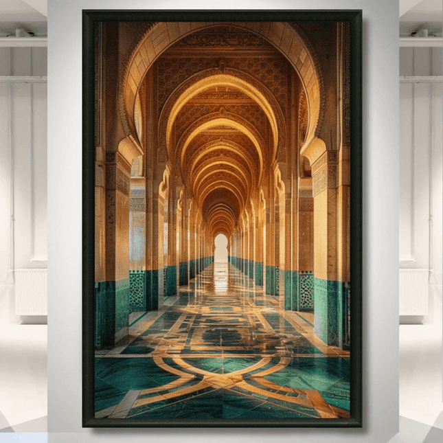 Tableau marocain – Arcades dorés - Kolors France