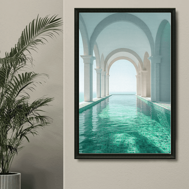 Tableau marocain – Arches Turquoises - Kolors France