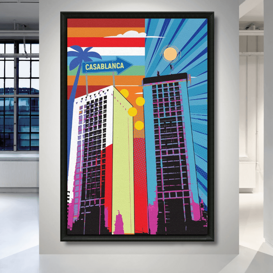 Tableau Casablanca pop art détail