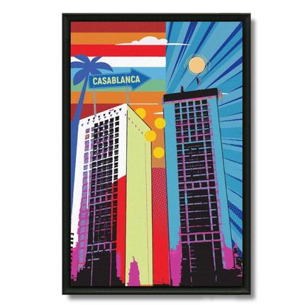 Tableau marocain – Casablanca style Pop Art - Kolors France