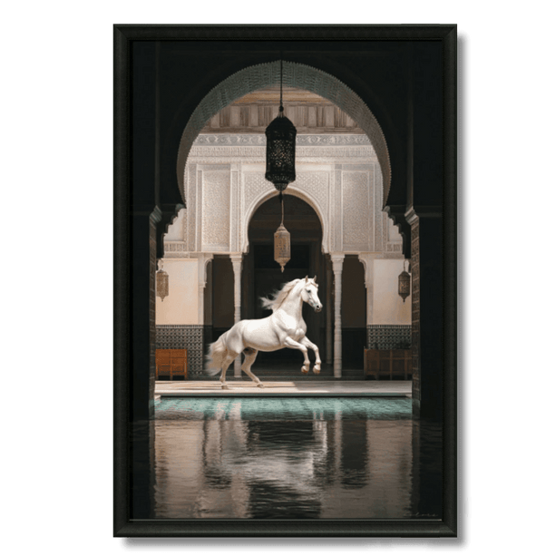 Tableau marocain – Cheveux Blanc du Riad - Kolors France