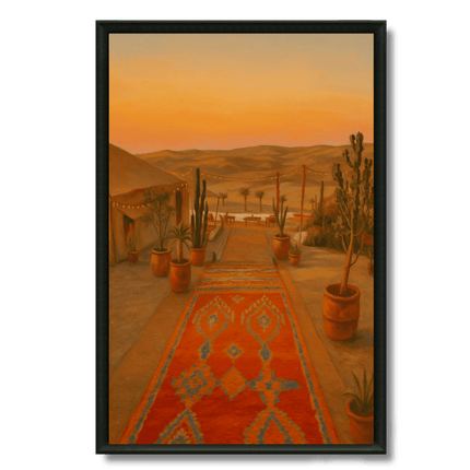 Tableau marocain – Coucher de Soleil à Agafay - Kolors France