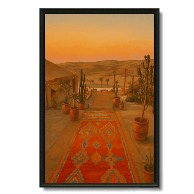 Tableau marocain – Coucher de Soleil à Agafay - Kolors France
