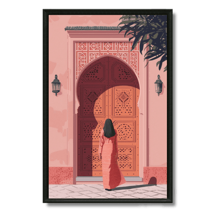 Tableau marocain – Devant Porte du Riad - Kolors France