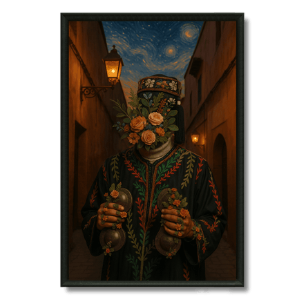 Tableau marocain – Gnawa Floral - Kolors France