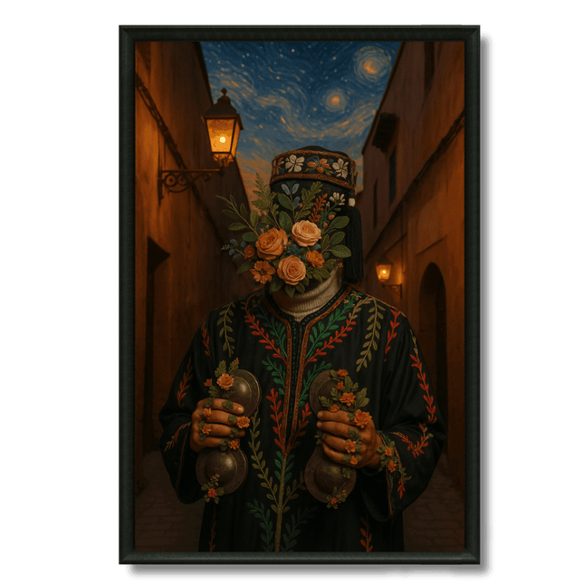 Tableau marocain – Gnawa Floral - Kolors France