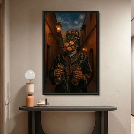 Tableau marocain – Gnawa Floral - Kolors France