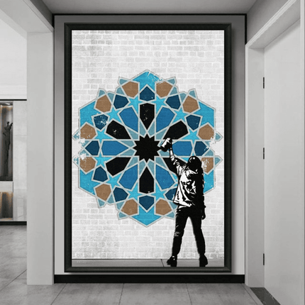 Tableau marocain – Graffiti Zellij - Kolors France