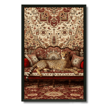 Tableau marocain – Guépard canapé marocain - Kolors France
