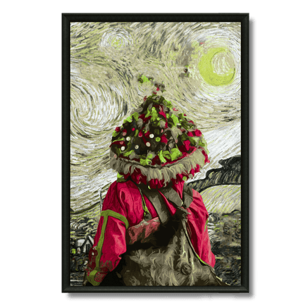 Tableau marocain – Guerrab sous ciel étoilé - Kolors France