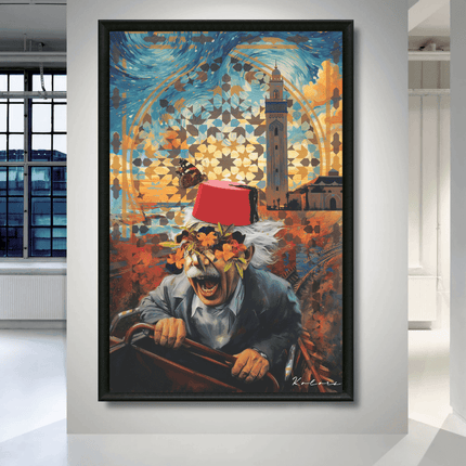 Tableau marocain – Hajj Einstein Fleuri - Kolors France
