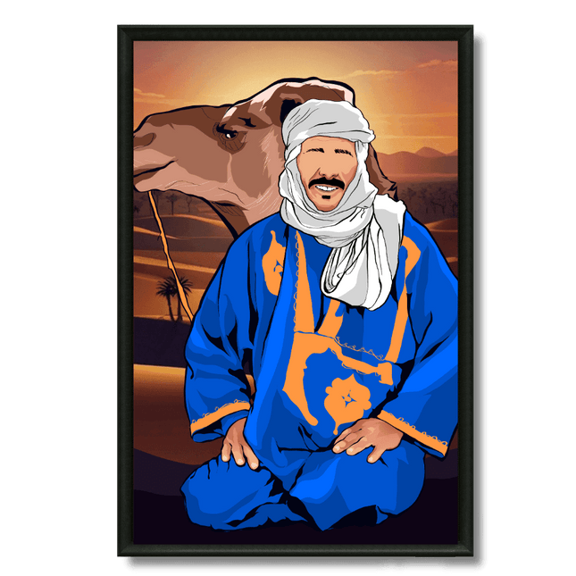 Tableau marocain – Illustration Homme Sahraoui - Kolors France