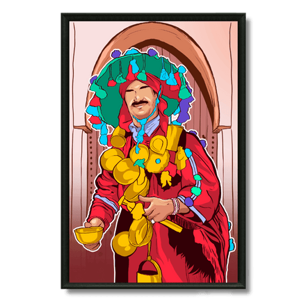 Tableau marocain – Illustration Porteur d'eau - Kolors France