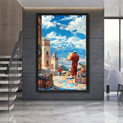 Tableau marocain – Kasbah et Montagnes de l’Atlas - Kolors France