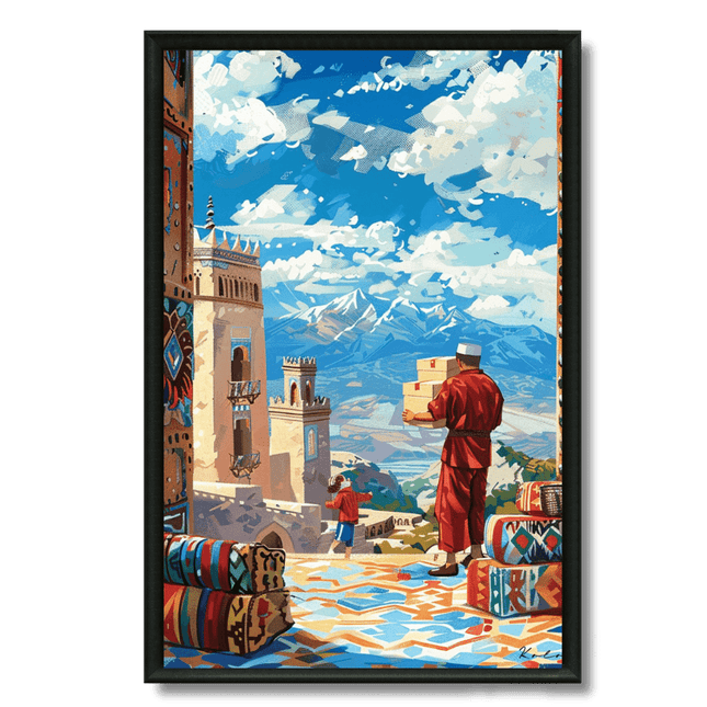 Tableau marocain – Kasbah et Montagnes de l’Atlas - Kolors France
