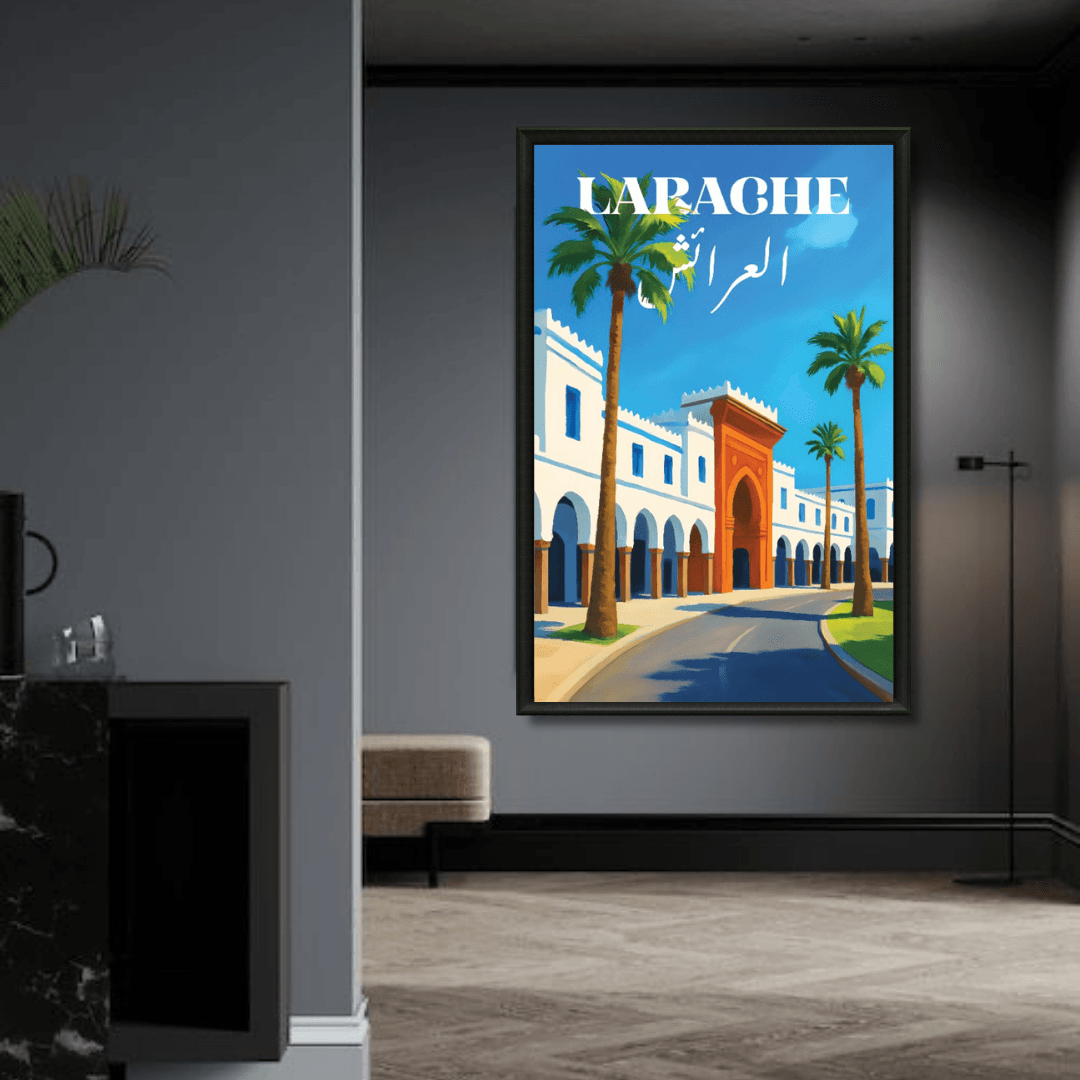 Tableau marocain Larache, cité portuaire du nord-ouest