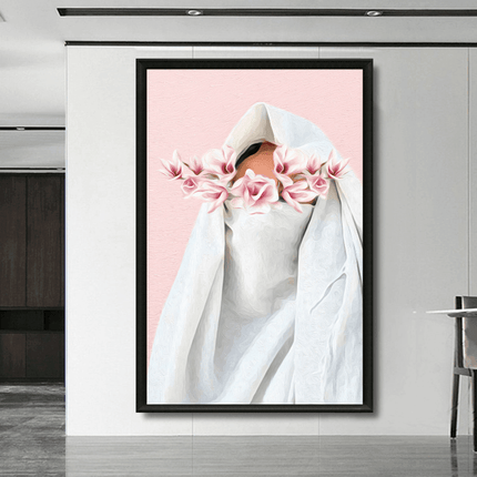 Tableau marocain – Le Haik Rose - Kolors France