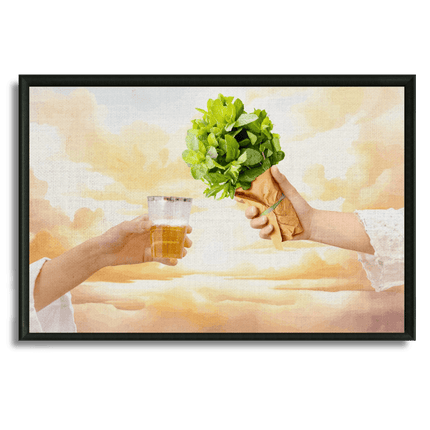 Tableau marocain – Le Thé Marocain ciel doré - Kolors France