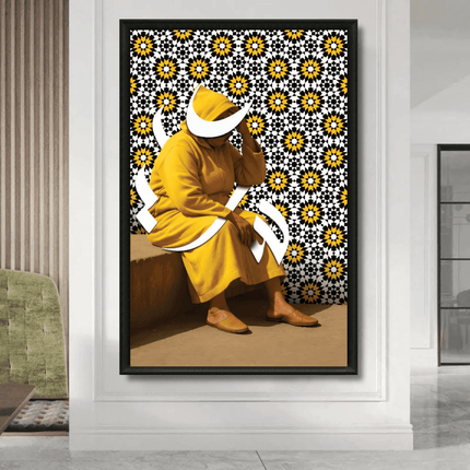 Tableau marocain – Lhaja pensive - Kolors France