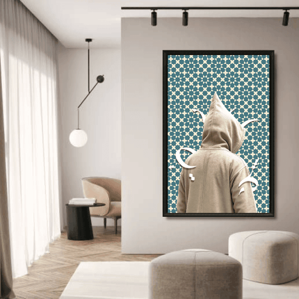 Tableau marocain – L'homme calligraphie - Kolors France