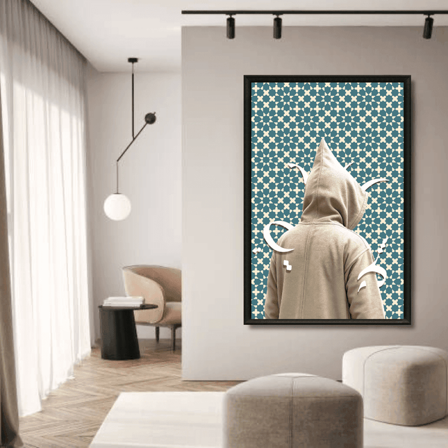 Tableau marocain – L'homme calligraphie - Kolors France