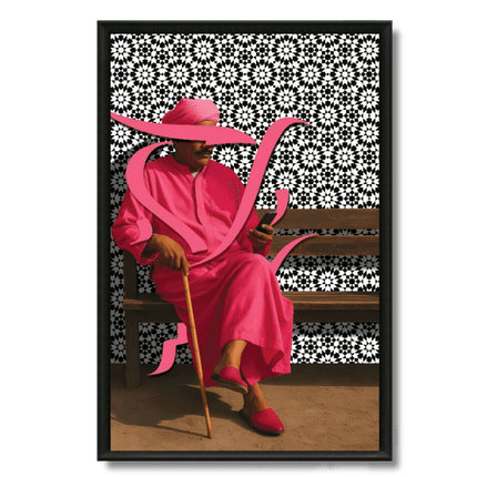 Tableau marocain – L'homme en rose - Kolors France