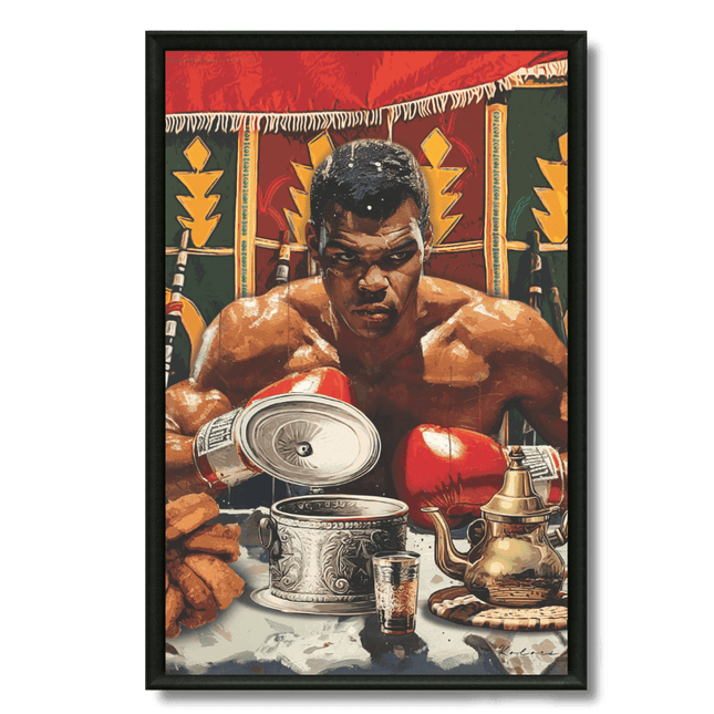 Tableau marocain – Mohamed Ali et le thé marocain - Kolors France