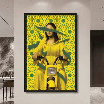 Tableau marocain – Mona à Marrakech Pop Art - Kolors France