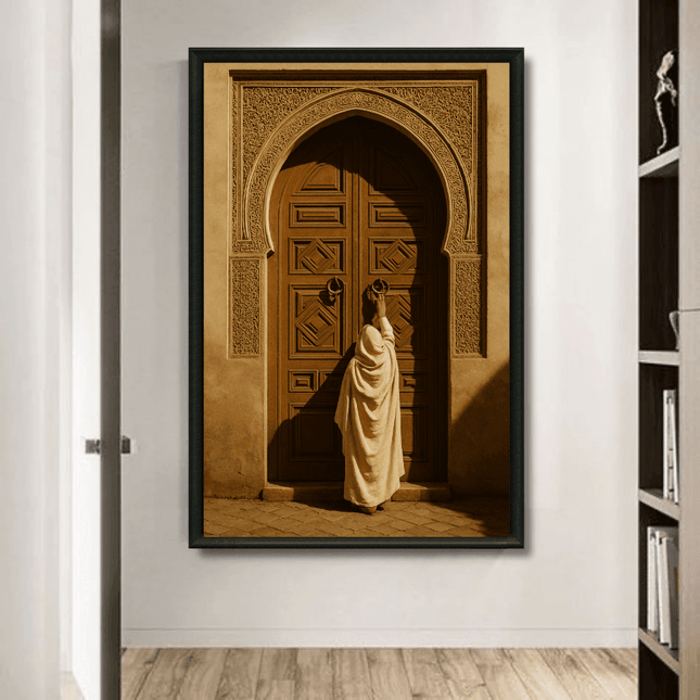 Tableau marocain – Porte en Bois Sculptée - Kolors France