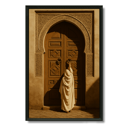 Tableau marocain – Porte en Bois Sculptée - Kolors France