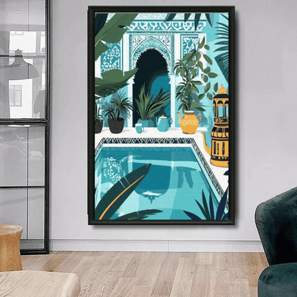 Tableau marocain – Riad Patio Bleu - Kolors France