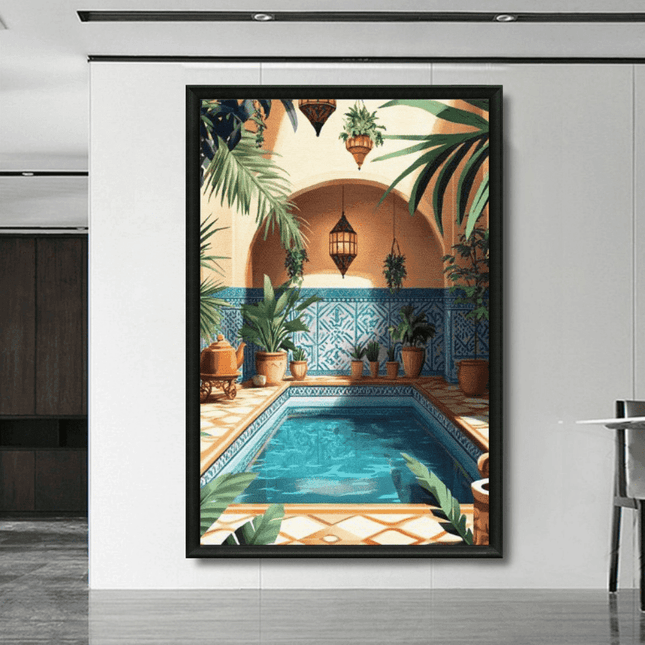 Tableau marocain – Riad Patio Tons Chauds - Kolors France