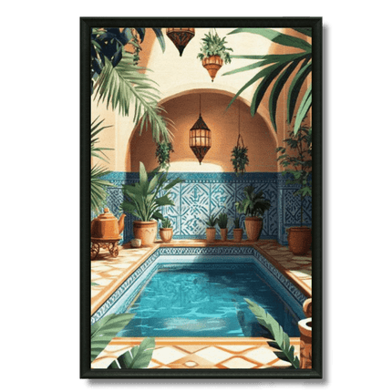 Tableau marocain – Riad Patio Tons Chauds - Kolors France