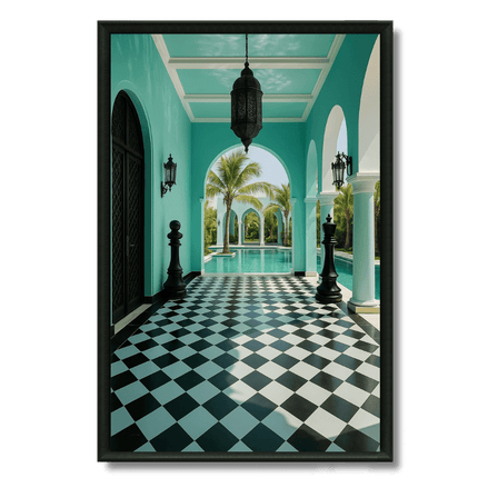 Tableau marocain – Riad Turquois - Kolors France