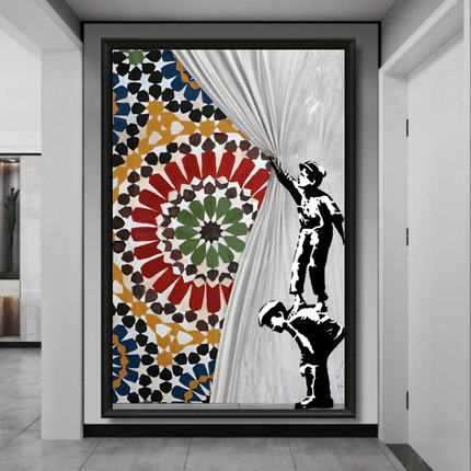 Tableau marocain – Rideau Marocain Dévoilé - Kolors France