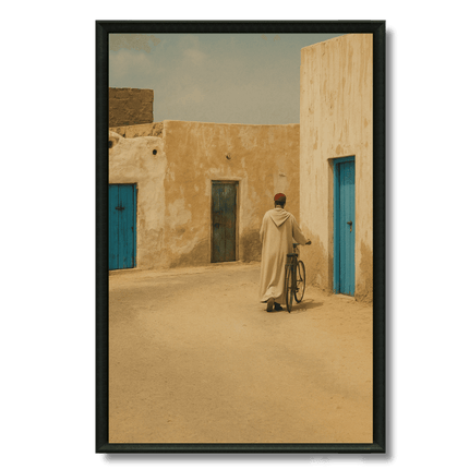 Tableau marocain – Ruelle aux Portes Bleues - Kolors France