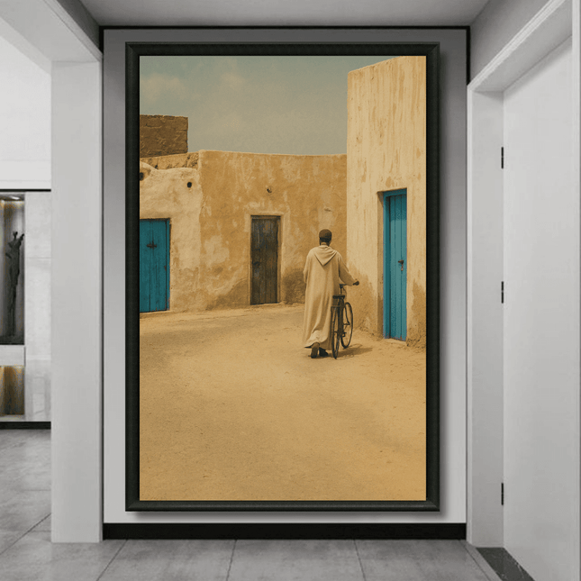 Tableau marocain – Ruelle aux Portes Bleues - Kolors France