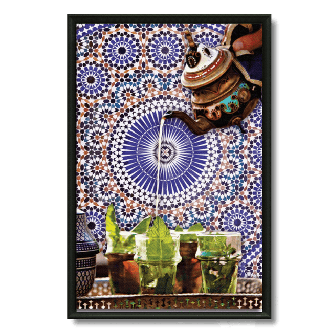 Tableau marocain – Service Atay à la Menthe - Kolors France
